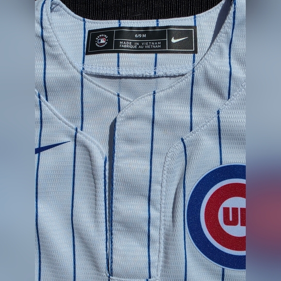 Nike Chicago Cubs Baby Onesie 6–9M ⚾💙 MLB Infant Outfit Like New - Picture 3 of 5